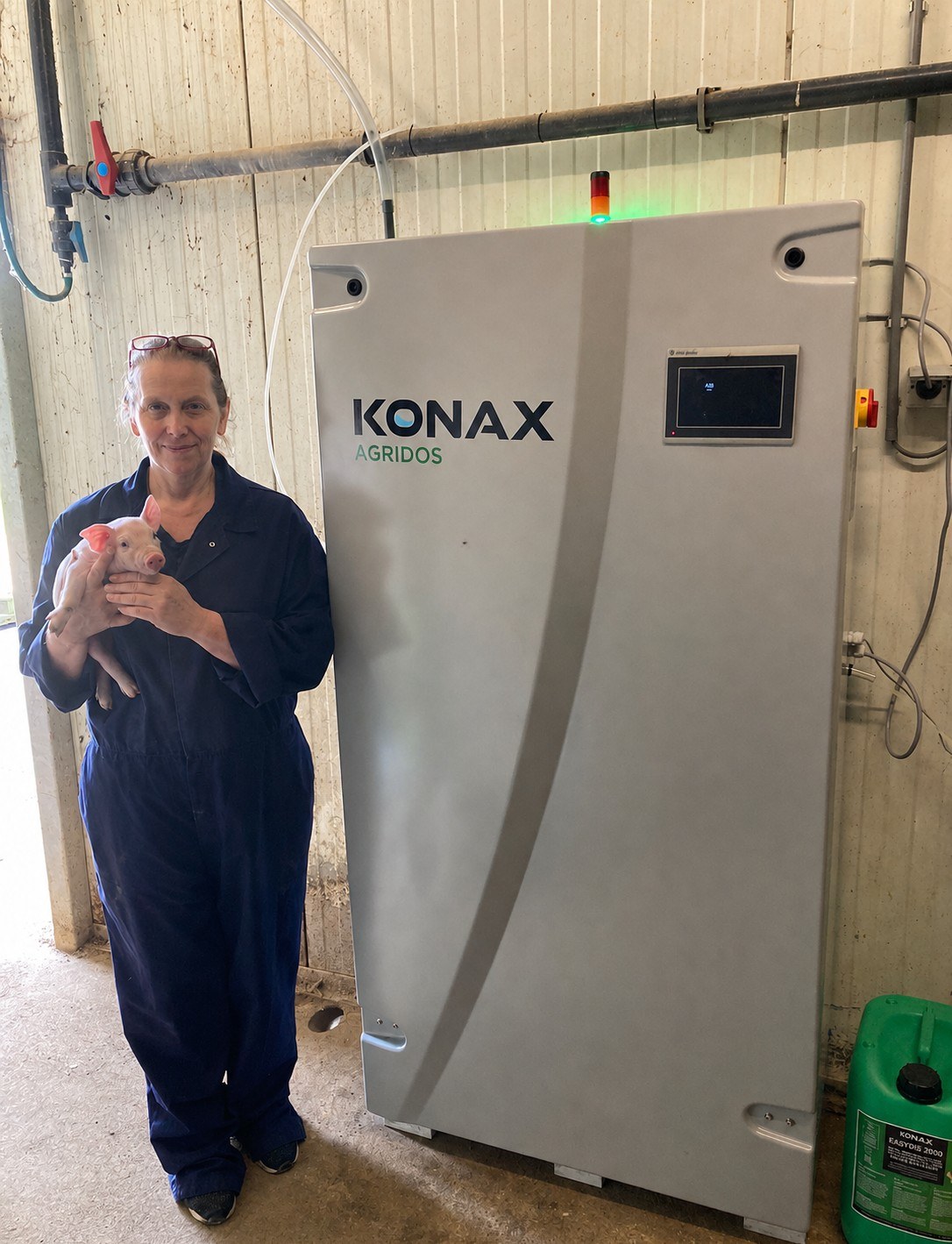 Varkenshouderij met Konax systeem